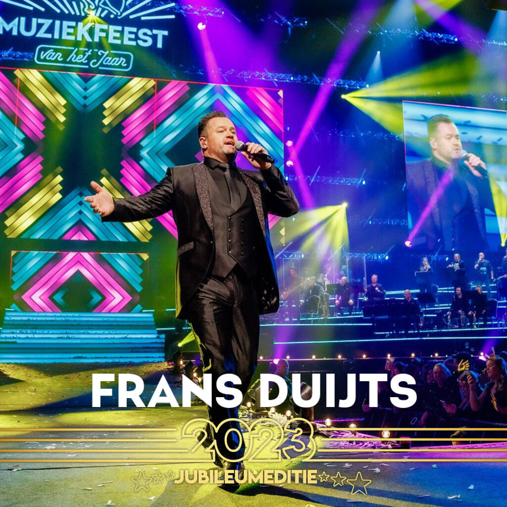 Frans Duijts op het podium van muziekfeest van het jaar