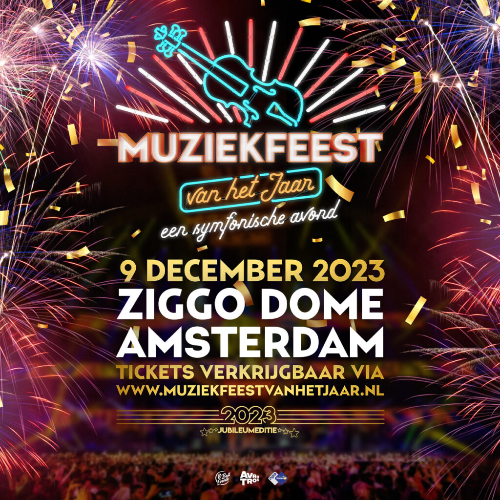 9 december 2023 jubileum editie muziekfeest van het jaar!