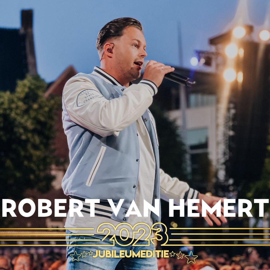 Robert van Heemert zingt op de jubileum editie van muziekfeest van het jaar